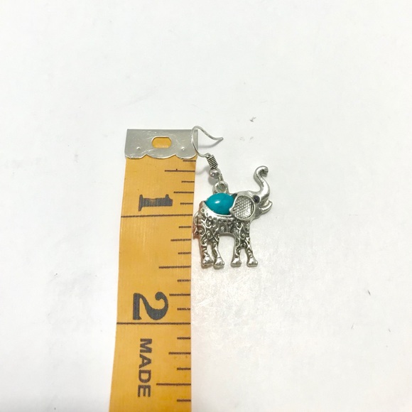 Elephant Statement Necklace Earrings Bracelet Set - Picture 4 of 5